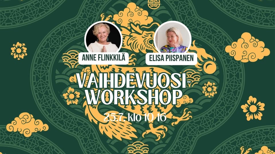 Lohikäärmejoogaa eli Elsben ja Annen vaihdevuosi-workshop